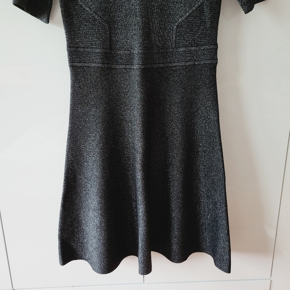 Banana Republic Black Metallic Sweater Dress - Picture 4 of 10
